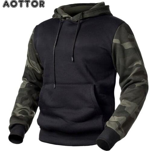 New Fashion Sweatshirt Camouflage Hoodies Men Camo Hoody Hip Autumn Winter Military Hoodie Sweatshirts Mens Clothing Plus Size