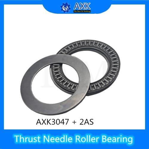 AXK3047 + 2AS Thrust Needle Roller Bearing With Two AS3047 Washers 30*47*4mm ( 10 Pcs) AXK1106 889106 NTB3047 Bearings