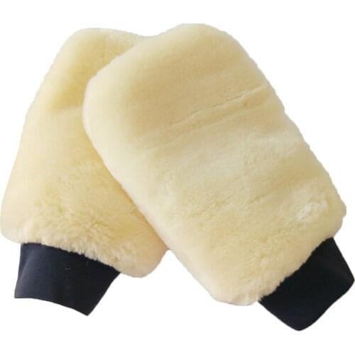 Car Cleaning Mitt Detailing Brush Microfiber Plush Microfiber Plush Wash Mitten Wax Car Wash Washing Glove Cleaning Tools