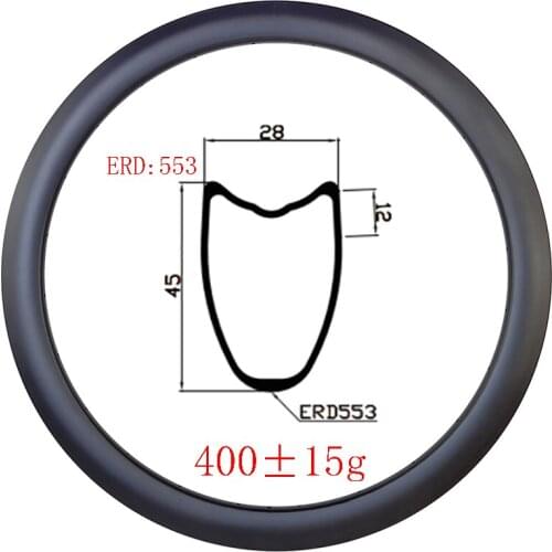 All Road 700c 45mm x 28mm Tubular road disc brake carbon rims UD 3K 12K matte glossy 16H 18H 20H 24H 28H 32H gravel bike wheels