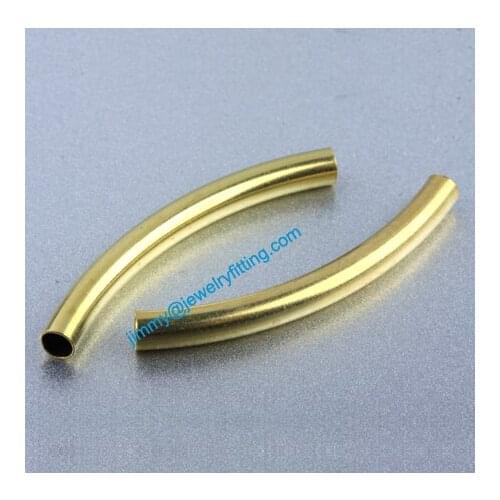 Jewelry findings Raw Brass matel spacer tube beads Pave tube beads tube 3.5*35mm