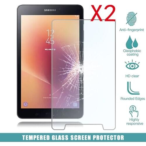 2Pcs Tablet Tempered Glass Screen Protector Cover for Samsung Galaxy Tab A 8.0 (2017) T380 Anti-Scratch Tempered Film
