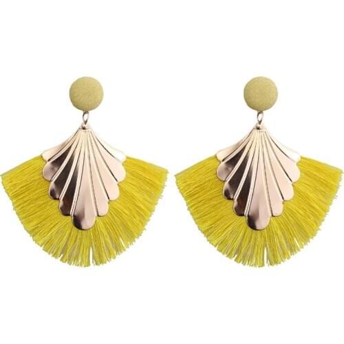 NINEJIZZ Long Tassel Earrings Bohemian Fringe Vintage Earring For Women Fashion Statement Dangle Earring Wedding Fringed Jewelry