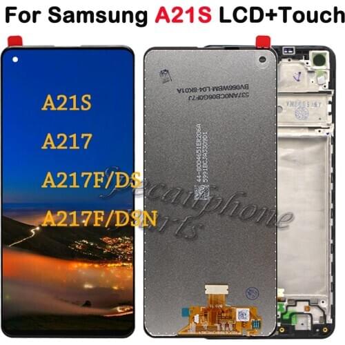 6.5'' For Samsung Galaxy A21S Display LCD Touch Screen Digitizer Assembly for Samsung A217F LCD replacement For Samsung A21S LCD