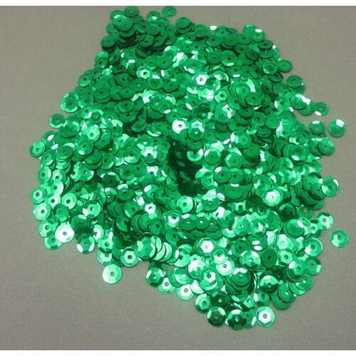 1000pcs 6mm Green Flake Sequin Decoration Confetti clothing decorative
