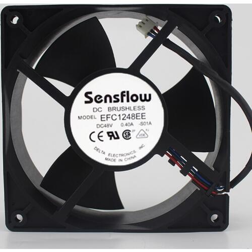 12cm cm 12038 48V 0.40A large air volume server cooling fan EFC1248EE