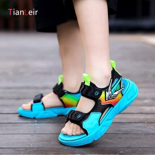 2021 New Kids Sandals Boys Fashion Boys Beach Casual Sandalias Light Soft Non-slip Children Sandals For Boys Chaussure Enfant