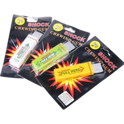 3Pcs Electric Shocking Gum Toy Shock Joke Gadget Prank Funny Trick Gag Gift