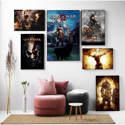 5D Full Drill Diamond Painting God Of War Video Game Figure Posters Diamond Embroidery Landscape Picture of Rhinestone Christmas