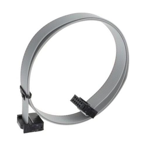 70CM 10 Pin USBISP USBASP JTAG AVR Download wire 10P Ribbon Cable 2.3ft 2.54mm