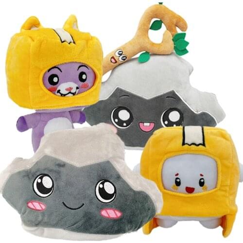20-27cm Anime Kawaii Lankybox Plush Toy Foxy BOXY ROCKY Soft Stuffed Animal Dolls for Kids Girls Peluche