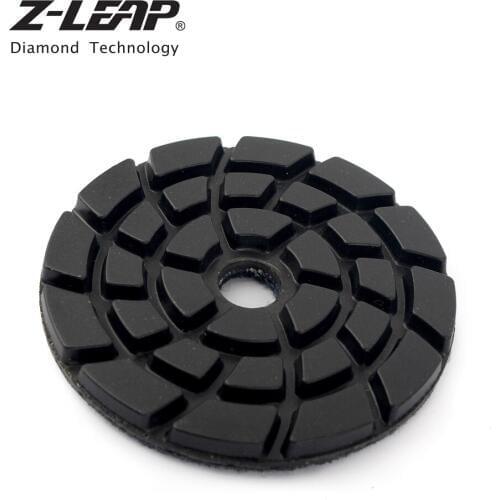 Z-LEAP 3 Inch 7pcs Diamond Polishing Pad Kit Turbo Concrete Floor Grinding Disc Wet Use Marble Terrazzo Abrasive Sanding Tools