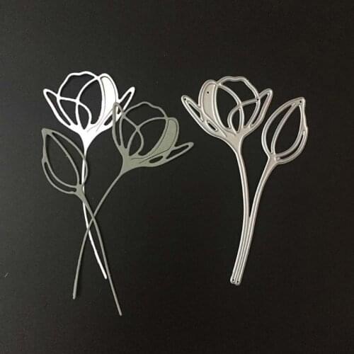 Bouquet Metal Cutting Dies Stencil Scrapbooking DIY Album Stamp Paper Card Embossing Decor Craft