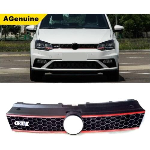 ABS black front bumper grill styling honeycomb grills radiator mesh grille for Volkswagen/VW Polo GTI 2011 up