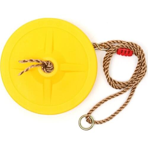 Childrens Swing Green Plastic Disc Swing Outdoor Indoor Hanging Plate Children Swing Disc Toy Seat Kids Round Rope Playground G