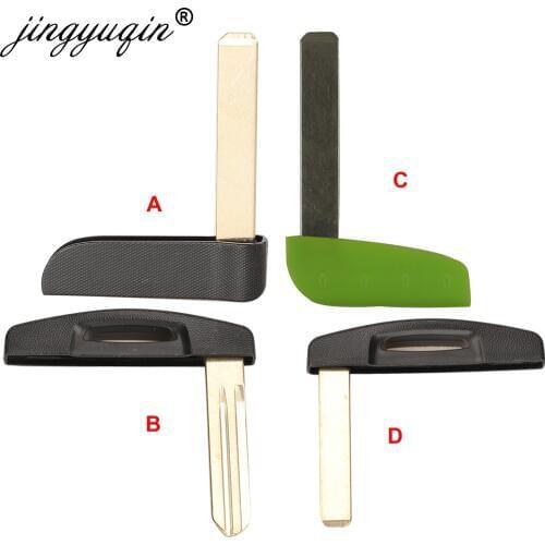 Jingyuqin for Renault Uncut Blank Smart Card Insert Remote Emergency Small Key Blade for Megane Laguna Koleos Scenic Replacement