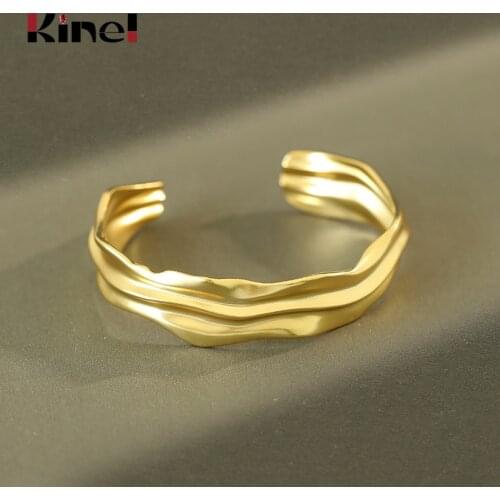 Kinel The Most Expensive Thing Woman Bracelet 925 Sterling Silver 18K Gold Korean Fashion Silver Bracelet Fine Jewelry 2020 NEW