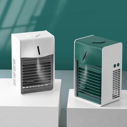 Air Cooler Fan Bedroom Air Conditioner Humidifier 2000mah 260ml Water Tank for Indoor Home Office Use
