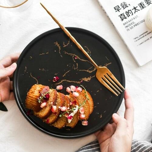 Ceramic plate European Matt ceramics western food, steak, creative dish, household, ceramic tableware