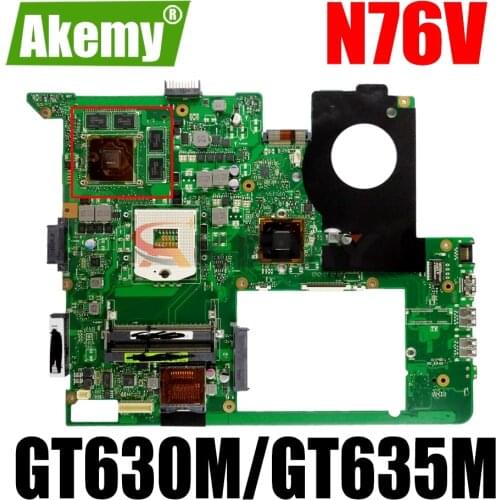 AKEMY N76V Laptop Motherboard For ASUS N76VM N76VJ N76VZ N76VB Original Mainboard HM76 GT630M/GT635M