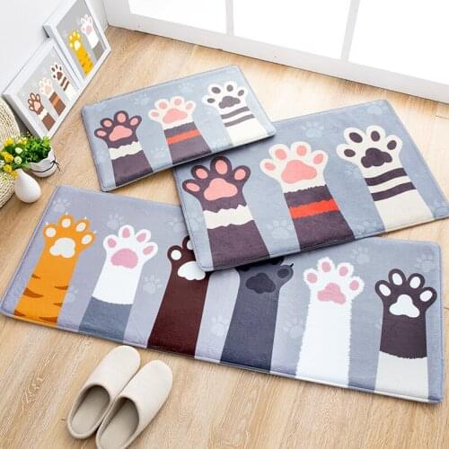 Lovely Cartoon Printed Floor Mat/Carpets For Living Room Area Rug Carpet Kids Room Anti-Slip Doormats Tapete Kitchen Bath Rugs
