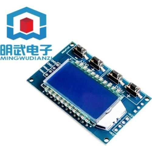 1Hz-150Khz Signal Generator Module Adjustable PWM Pulse Frequency Function Generator Duty Cycle TTL LCD Display 5V DC 12V 24V