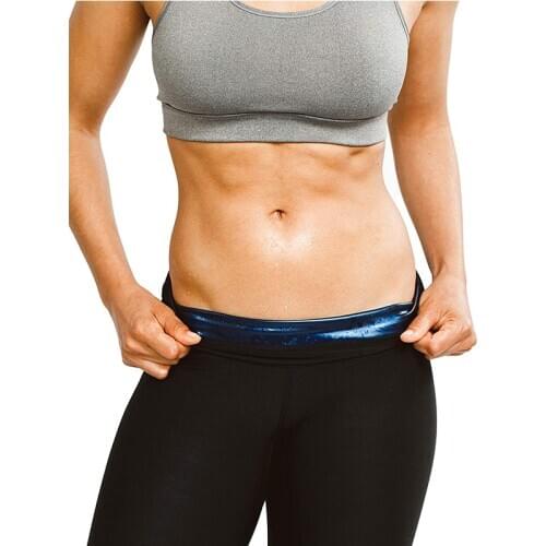 Men Women Sweat Shaper Fitness Slims High Waist Sauna Workout Sport Pants Body Shaper Thermo Sweat Sauna Effect Capris Mid-Calf