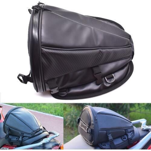 Carbon fiber color motorcycle tail bag seat backpack custom travel hand bag For Yamaha FZ6 FZ1 FZ8 MT-07/FZ7 XJ6 MT-09 R3 R6 R1