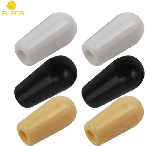 NEW 6pcs Guitar Parts 3 Way Toggle Switch Knob Tip Caps 4mm Plastic Switch Cap 3 Colors Guitar Accessories
