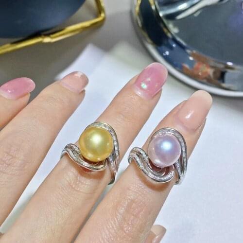 New Gorgeous 925 Sterling Silver Adjustable Finger Ring Base Settings Findings Jewelry Parts Fittings Accessories for Beads