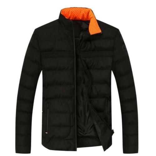 2020 Winter New Men Solid Color Parkas Quality Mens Stand Collar Warm Thick Jacket Male Fashion Casual Parka Coat