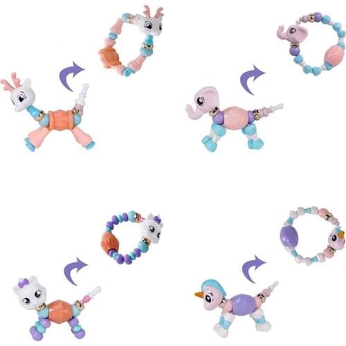 2021 New Bracelet Childrens Baby Bracelet Variety Bracelet Childrens Puzzle Beaded Bracelet Cute Girl Toy Jewelry Bracelet