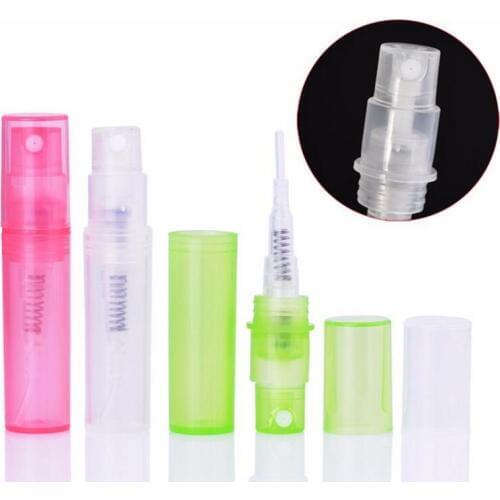 Wholesale mini plastic spray perfume bottle, empty small sample perfume atomizer refillable bottles LX1330