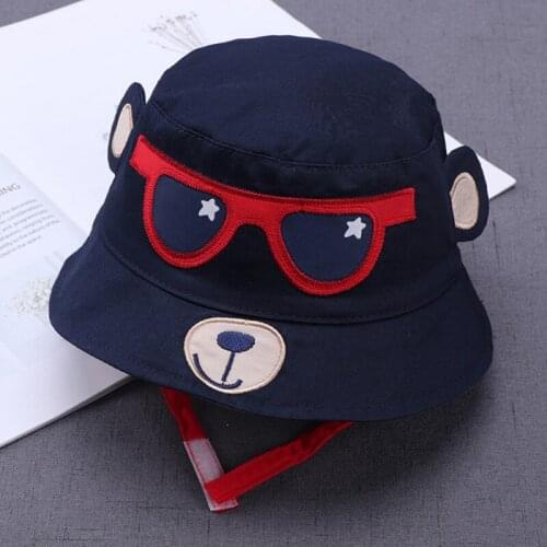 Autumn Baby hat Boys Girls Cap Toddler Cartoon Print Bucket Hats Casual Caps Reversible Sun Headwear