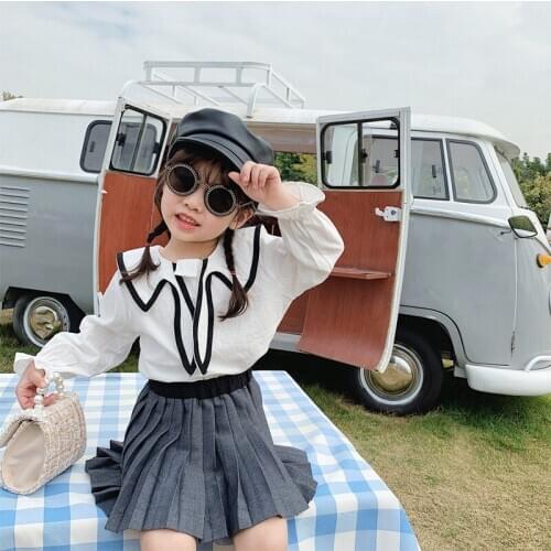 2-7 Years Toddler Girls Skirts Spring New Arrival Korean Pleated Skirt for Girls Casual Princess Skirt Baby Girls Pleated Skirt