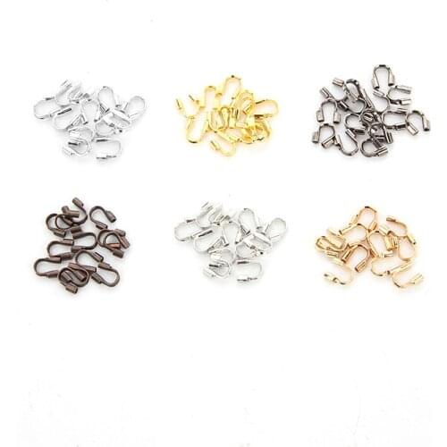 200pcs 4.5x4mm Wire Protectors Wire Guard Guardian Protectors loops U Shape Accessories Clasps Connector For Jewelry Making DIY