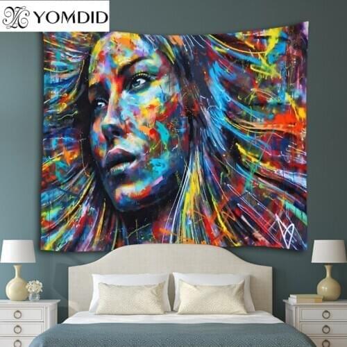 Psychedelic Art Printing Tapestry Wall Hanging Tapestries Boho Blanket Bedspread Beach Towel Yoga Picnic Mat Table Cloth carpet