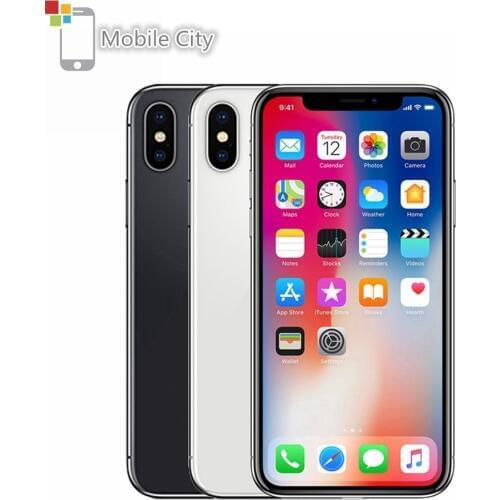 Apple iPhone X Unlocked Smartphone 5.8 inch Apple A11 4G LTE 64GB/256GB ROM 3GB RAM 12MP Dual Rear Camera Face ID Mobile Phone