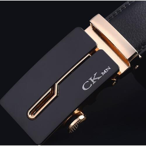 CKMN Brand Strap Male Fashion Designer Mens Genuine Leather Belt Automatic Buckle Belts For Men Authentic Girdle Mens Belts