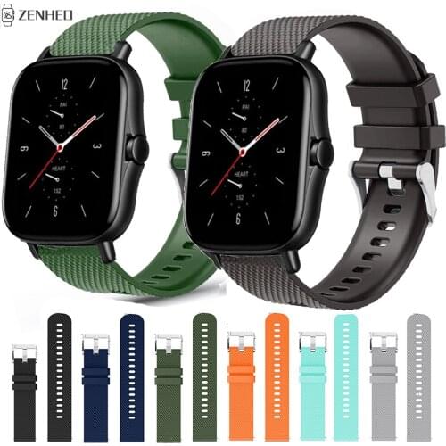 20mm Silicone Strap For Xiaomi Huami Amazfit GTS/GTS 2 2e/Pop Pro Replacement Watchband For Huami Amazfit Bip BIT Lite Youth