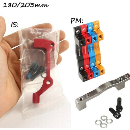 PM/IS MTB Bike Disc Brake Rotors Front Rear 180/203mm IS/PM Caliper Adapter Aluminum Alloy Post Mount Bicycle Accessorie Adaptor