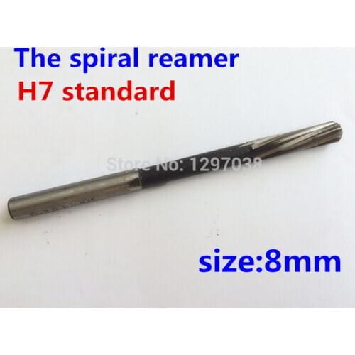 1PCS 8*33*117mm M35 material Containing cobalt Straight Shank Machine Spiral Reamer H7 accuracy