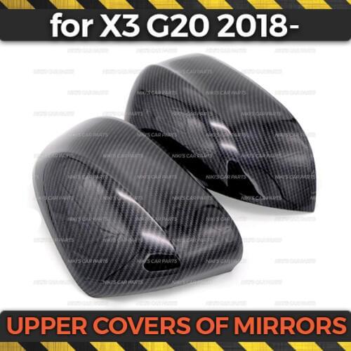 Upper covers of mirrors case for BMW X3 2018- ABS plastic 1 set / 2 pcs molding decoration car styling