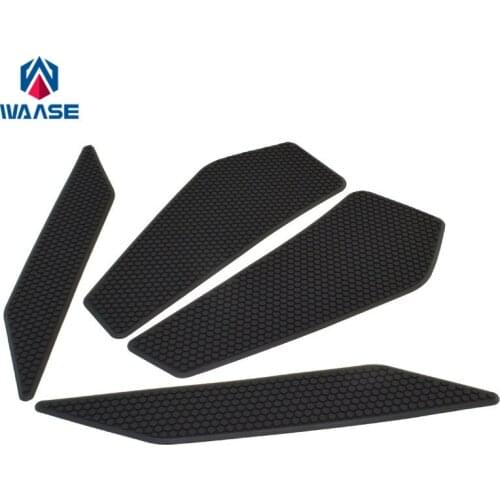 Waase Motorcycle Tank Pad Protector Sticker Decal Gas Knee Grip Tank Traction Pad Side For Kawasaki Ninja 250 400 2018 2019 2020