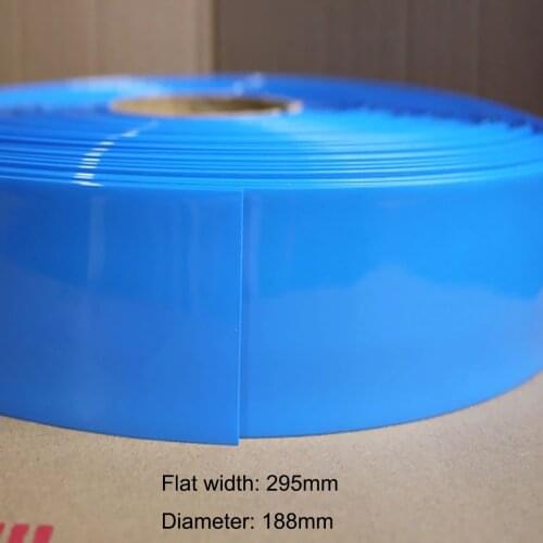 1 Meter Width 295mm PVC Heat Shrink Tube Dia 188mm Lithium Battery Pack Insulated Film Wrap Protection Case Wire Cable Sleeve