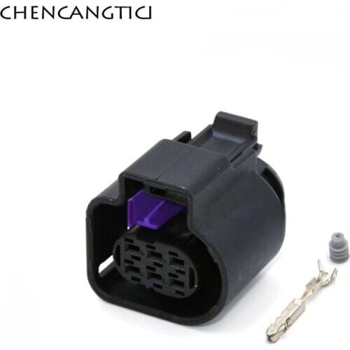 2 Sets 6 Pin Way Auto Waterproof LSU 4.9 Wide Band Oxygen Sensor Connector Throttle 1.5MM Plug For VW AUDI 4H0973713 1928404669