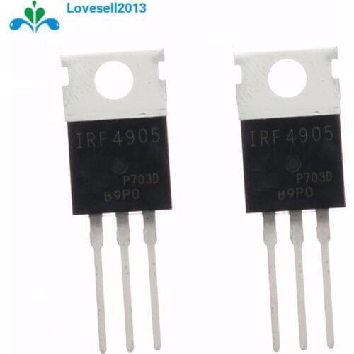 10Pcs P-MOS IRF4905 IRF 4905 Transistor TO-220AB WC