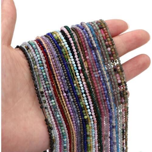 2Strands High Quality Natural Stone Beads Section Loose Beads For Jewelry Making DIY Necklace Bracelet Earrings Ring Accessory