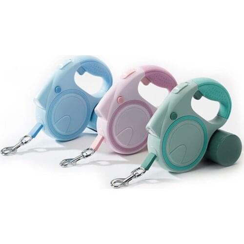 3M/5M Retractable Dog Leash Multifunctional Dogs Traction Rope with LED LIGHTS Dog Accessories for Small Medium Dogs Supplies