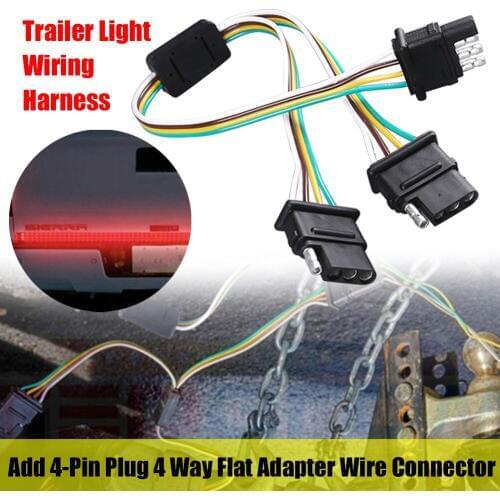 4-Pin Plug Adapter Wire Connector Auto Connector 1pc 4pin Male 2pcs 4pin Female Electrical Plug Trailer Light Wiring Harness